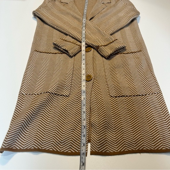 *Nine West Fall/ Winter Zig Zag Coatigan/ Cardigan with Front Pockets* - Picture 5 of 14
